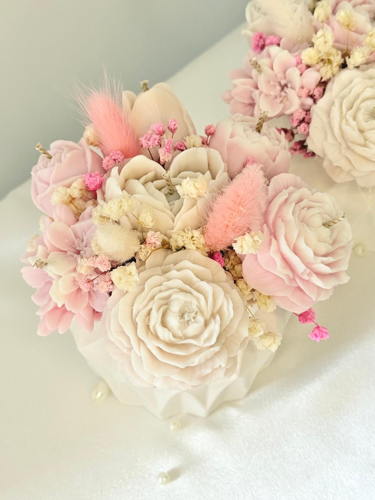 Emiflowers™ Vaso con bouquet di candele